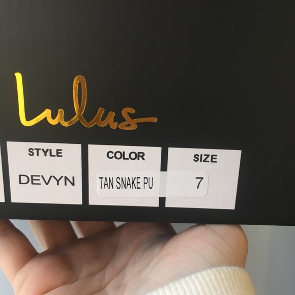 NEW Lulus Devyn Snake Print Lace Up Ankle Boot - Picture 9 of 11